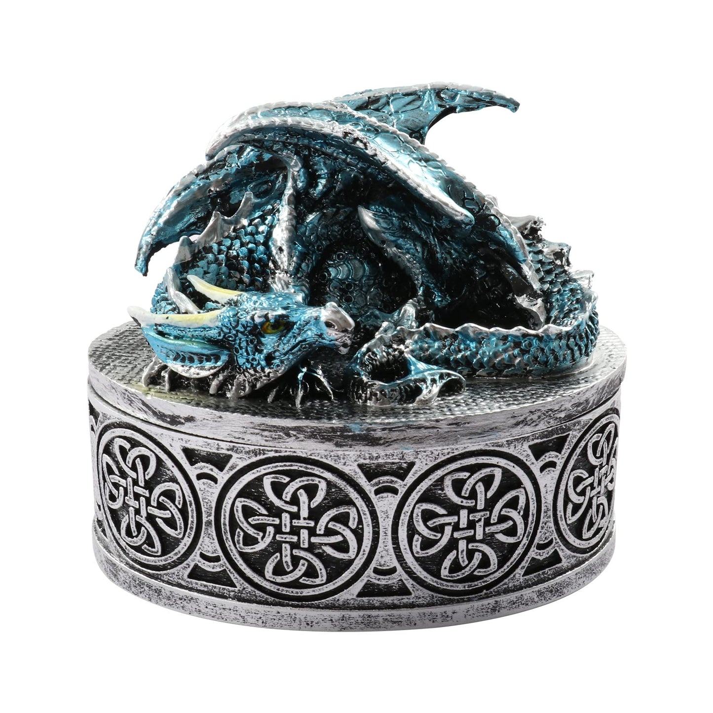 DDFE Unique New Dragon Pattern DND Dice Gift Storage Box,Great DND Gifts Giftware Box,Dungeons and Dragons RPG MTG Table Games D