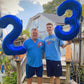 30 Balloon Number, Metallic Blue Number 30Th Birthday Balloons 40 Inch, 30 Years Old Metallic Blue Birthday Decorations For Men