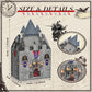 8 x 5 x 3 Inches Medieval Castle Box Cardboard Castle Halloween Knight Theme Party Supplies DIY Box for Mardi Gras Medieval Part