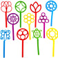 Bubble Wands, Large Bubble Wand Assortment, 8' Inches (1 Set)