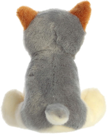 Aurora® Snuggly Lil Wiley™ Wolf Stuffed Animal - Comforting Companion - Imaginative Play - Gray 5 Inches