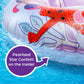 Miraculous Ladybug Officially Licensed Pool Float Raft Inflatable Tube - 30 Inches - Cat Noir and Ladybug - Filled with Star Confetti Glitter - Inner Tube Floatie Perfect for Beach  Pool  Lake