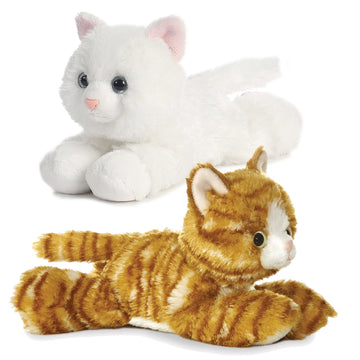 Aurora Bundle Of 2 Plush Cats - 8' Molly And Sugar Too