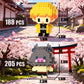 JESGO 10 Kill Demon Anime Figures Building Block Kit, 2000PCS, Medium, Purple Golden, Model 2025, Collectible Toy for Teens 14+