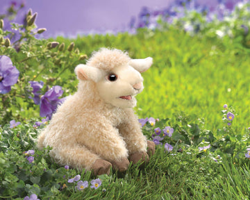Folkmanis 3129 Small Lamb Hand Puppet, One Size, Multicolor
