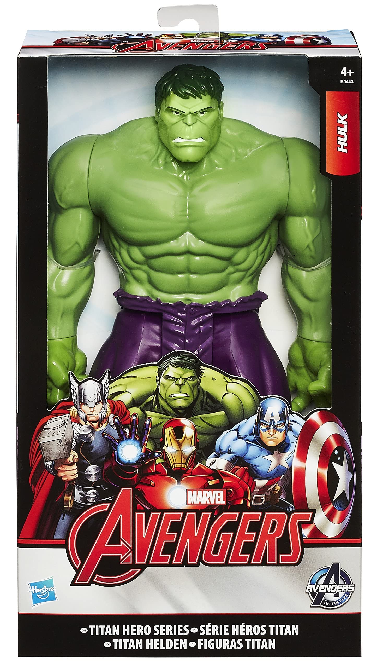 Avengers Hulk Titan Hero Figure B0443 - Green Medium Plastic Collectible