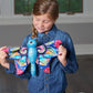 Wild Republic Huggers Butterfly Blue Plush Toy, Slap Bracelet, Stuffed Animal, Kids Toys, 8'