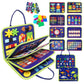Majavi Toddler Busy Board Montessori Toys For 1 2 3 4 Year Old, Busy Book Sensory Educational Activities For Learning Fine Motor