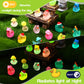 Ggstddup 64 Pcs Luminous Mini Resin Ducks, 8 Types Small Ducks Plastic Mini Resin Animals Figures Miniature Figurines For Fairy