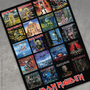 Iron Maiden Iron Maiden Albums 1,000 Piece Jigsaw Puzzle | Officially Licensed Iron Maiden Puzzle | Collectible Puzzle Featuring