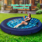JAMBO Huge Round 76 x 76 Tanning Pool Lounger  Pool Float  Inflatable Sun Tanning Pool Float  Tanning Chair  Pool Floats mature-themed  Water Lounge Raft Pool Lounger mature-themeds  Tanning Raft Sunchill Tanning Bed
