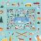 Cupkin Snow Day Sticker Book Activity For Kids, Side By Side Winter Sticker Book, Fun Kid Road Trip Activity, 500+ Kids Stickers