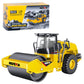 Qcar 1/60 Scale Metal Large Road Roller Toy, Metal Construction Vehicles Model Toy, Outdoor Sandbox Car Toys, Birthday Gift Todd