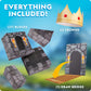 Blue Marble Jumbo Cardboard Building Blocks - 25+ Large Blue Bricks for Kids - Indoor Playhouse & Castle Building - Model NGCASTLE30