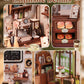 Endless Limit Book Nook Kit  DIY Miniature House Kits for mature-themed and Teens  Dollhouse Tiny Booknook Garden House Bookshelf  DIY Craft Gifts for Family and Friends(Sunny Cafe)