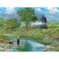 Bits And Pieces – Value Set Of Three 500 Piece Jigsaw Puzzles For Adults – Around The Bend, Plain And Fancy, Father'S Day Jigsaw Puzzles By Artist John Sloane, Completed Puzzle Size: 18' X 24'