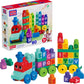 Mega Bloks First Builders Toddler Building Blocks Toy Set, Abc Learning Train With 60 Pieces, Ages 1+ Years (Amazon Exclusive)