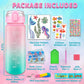 EDsportshouse Decorate Your Own Water Bottle Kits for Girls Age 4-6-8-10,Mermaid Painting Crafts,Fun Arts and Crafts Gifts Toys