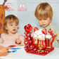 Lucky Cat Building Blocks, Compatible With Lego Animals, 868Pcs Cute Fortune Red Cat With Red Flowers Toy Animals Fortune Cat Bu