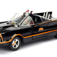 1966 Classic Tv Series Batmobile 1:24 Die-Cast Car With 2.75'' Batman And Robin Figures, Toys For Kids And Adults