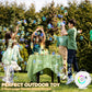 Bubble Machine Automatic Led Lights Bubble Blower For Kids Rechargeable Portable Bubble Maker Auto Rotating 90/360 Outdoor Birth