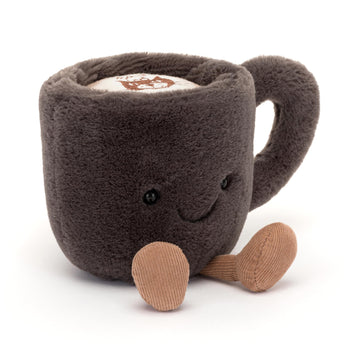 Jellycat Amuseables Coffee Cup Stuffed Toy, 5.5 Inches - Drink Plush - Fun Gift Idea