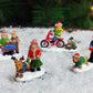 Moments In Time Set Of 4 Hand-Painted Polyresin Christmas Village Figures