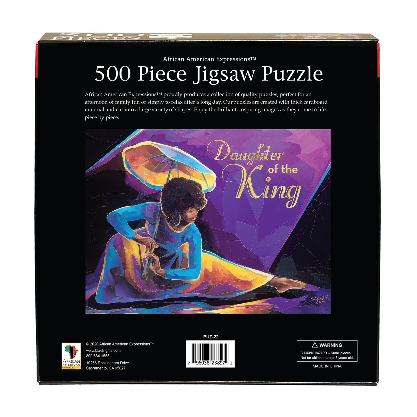 African American Expressions - Praise Dancer With Umbrella Puzzle – 500-Piece African American Jigsaw Puzzle For Adults | Inspirational Black Women Puzzle