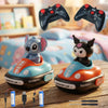 Vikrida Set Of 2 Rc Bumper Cars With Ejectable Robots, Led And Rechargeable Battery, Interactive Toy For Kids