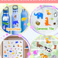 Benresive Reusable Sticker Books For Kids 2-4, Sticker Books For Toddlers 1-3, Toddler Sticker Book Age 2-4, Toddler Travel Toys Activities Crafts Gifts - Animals Sticker Book