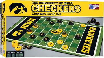 Masterpieces Ncaa Iowa Hawkeyes Checkers Board Game , 13'' X 21''