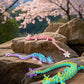 zhancydeal 3D Printed Cherry Blossom Crystal Dragons (Candy)