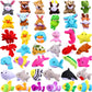 Sumind 42 Pcs Mini Plush Animals Toys Set, Cute Small Stuffed Animal Plush Keychain Decorations For Easter Themed Party Favors, Carnival Prizes, Rewards, Goodie Bags Filler(Cute Style)