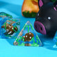 UDIXI 7 Die D&D Polyhedral RPG Dice Mushroom DND Dice Set for Dungeons and Dragons MTG and Other Tabletop Games
