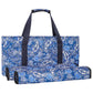 GUSTARIA Mahjong Bag - Soft Cloth Case with Two Wrappers, Blue Printed Design
