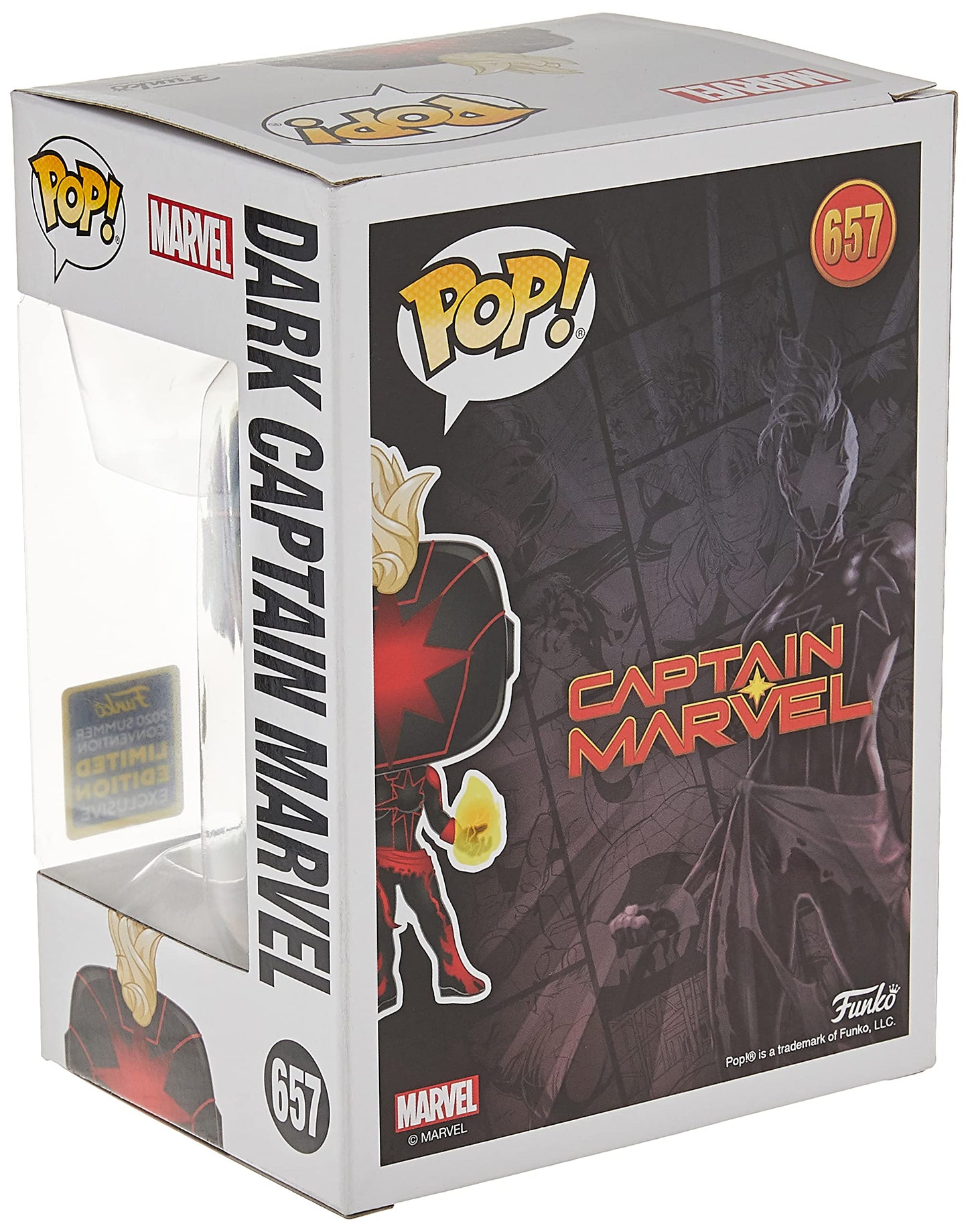 Funko Pop! Marvel: Dark Captain Marvel, Summer Convention Exclusive