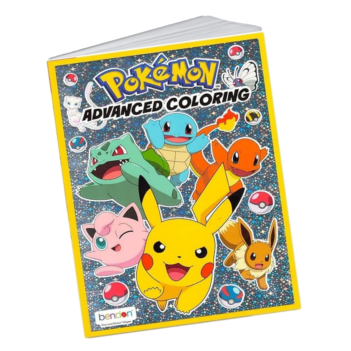 Pokemon Advanced Coloring And Stickers Activity Set- Bundle Includes Pokeman Advanced Coloring Book, Sticker Book, Pokeman Reward Stickers, 2-Sided Door Hanger