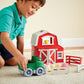 Green Toys Farm Playset - 13 Piece Kids Role Play Toy, Dishwasher Safe, Recycled Plastic, Red, Model PFRM-1158
