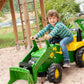 Rolly Toys John Deere Pedal Tractor With Working Loader And Backhoe Digger, Youth Ages 3+