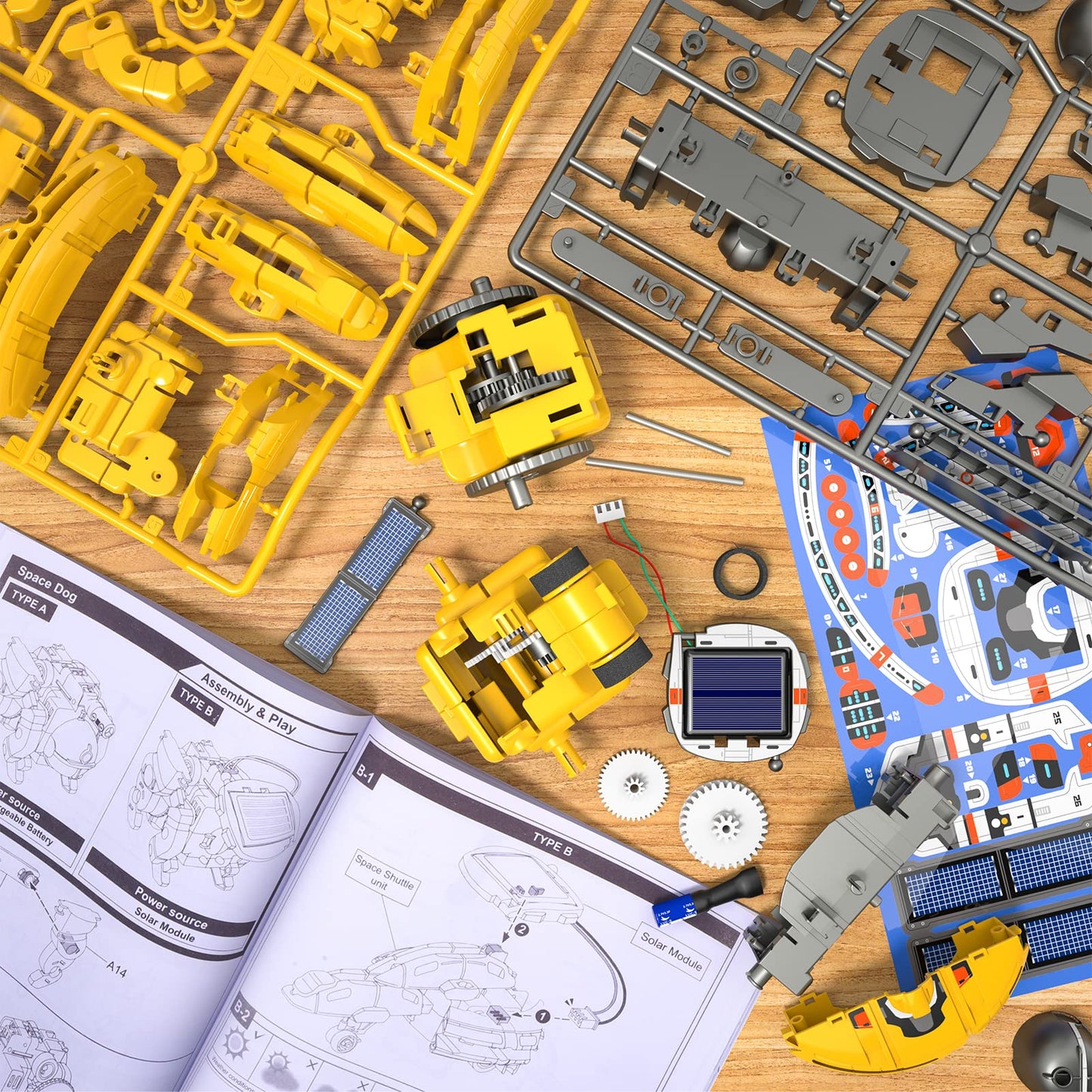 Lucky Doug Stem Projects For Kids Ages 8-12 12-16,6-In-1 Building Science Stem Kits For Boys Kids, Solar Robot Kit Space Toys Birthday Gifts For 8 9 10 11 12 13 14 15 16 Year Old Boys Girls Teens