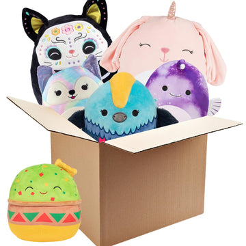 Squishmallows Mystery One 12 & Two 8 3-Squish Value Pack - Get ONE Jumbo & Two Small Jazwares Plush for Less - Collectible Soft 
