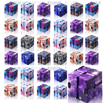 Chivao 36 Pcs Infinity Cube Sensory Toy Handheld Infinite Toy Flipping Hand Cube Desk Gadget Gift Portable Blocks for Adults Anx