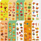 FEBSNOW 100 Sheets Fall Stickers for Kids, Over 1000pcs Assorted Autumn Stickers Thanksgiving Stickers Maple Leaf Stickers for A