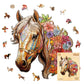 Wooden Puzzles for Adults, 450 Pieces Horse Puzzles for Adults, Difficult Puzzle Gifts for Puzzle Lover, Wooden Adult Puzzles (X