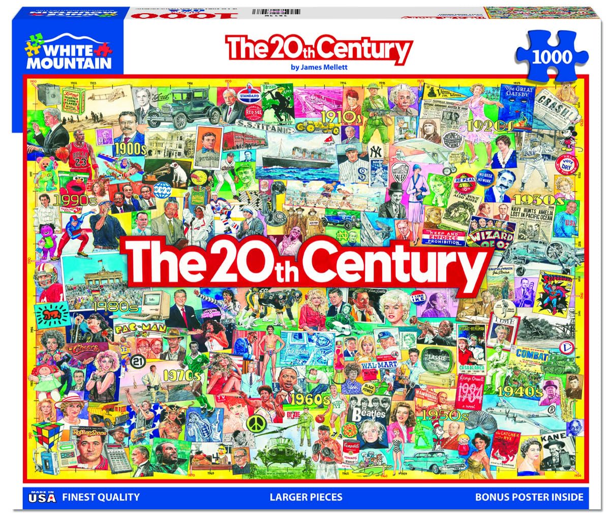 White Mountain Puzzles 20th Century  1000 Piece Jigsaw Puzzle