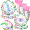 Girls Dinosaur Birthday Party Favors, Pink Dino Party, Girls Dinosaur Theme Birthday Party Supplies (Dinosaur Tableware)