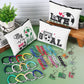 Baderke 72 Pcs Soccer Accessories Gifts Include 12 Make up Bags 12 Mirrors 12 Acrylic Keychains 12 Bracelet 12 Scrunchies 12 Hai