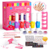 Kids Nail Polish Kit for Girls Gifts- Nails Makeup Toy Set for Kids Christmas Birthday Gift for 7 8 9 10 11 12 Year Old Girl's P