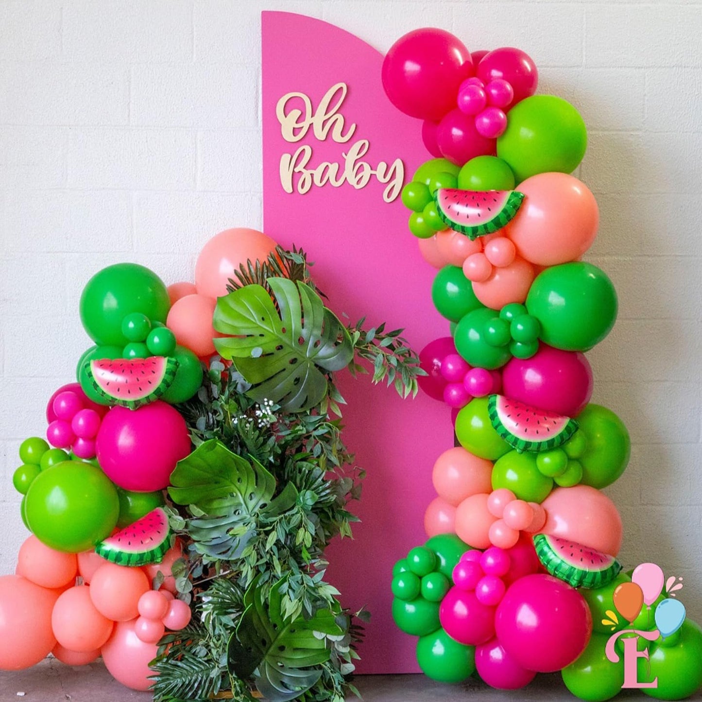 Jobkoo 5 Inch Hot Pink Balloons, 60 Pcs Neon Pink Party Balloon Small Bright Pink Birthday Balloons 5'' Mini Magenta Fuschia Pin