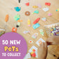 Pop It! Pets - Season 2 - The Ultimate Sensory Fidget Toy - Popping Bubbles And Adorable Characters - Collector Map With Cards And Stickers From Buffalo Games